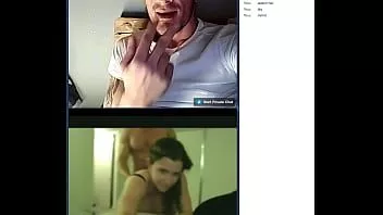 चलाएँ Omegle हंगेरियन बॉय, साथ the a और हॉर्स कॉक, जर्क्स ऑफ़ द कपल ऑन वेबकैम