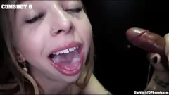 Abspielen Gloryhole Cum Swallowing Compilation: 18 intensive Cumshots zwischen Breezy Bri und dem unbekannten Jason Michaels